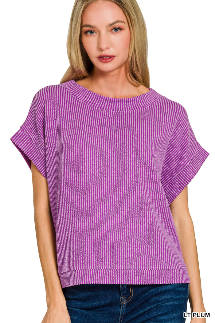 Ribbed Tee - 3 Colors!