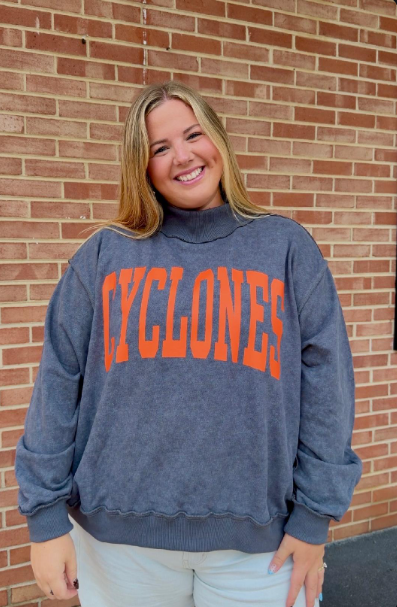 CYCLONES Mock Neck