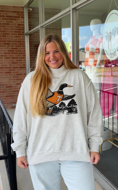 TN Mallard Duck Mock Neck
