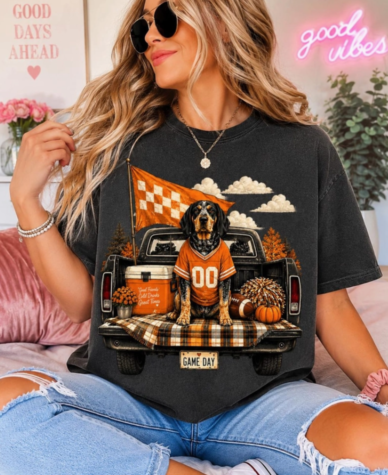 TN 00 Dog Truck Tee in Pepper