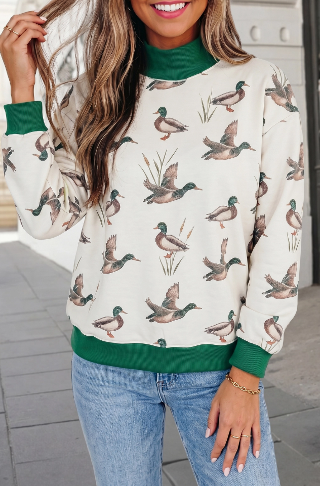 Mallard Mock Neck