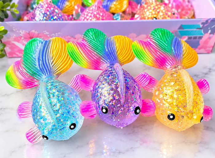 Glitter Fish Maltose Squishy