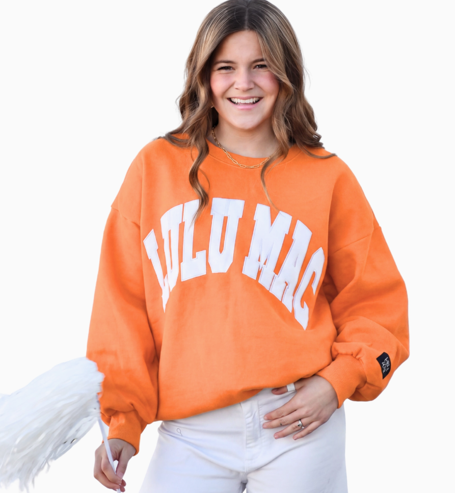 Lulu Mac TN Orange/White Stitch