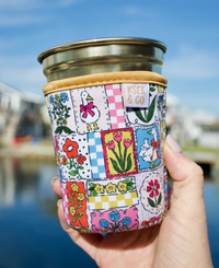 Small Goosey Garden Coffee Drink Sleeve