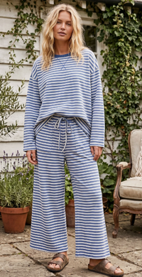 Striped OS Wide Leg Set - 2 Colors!