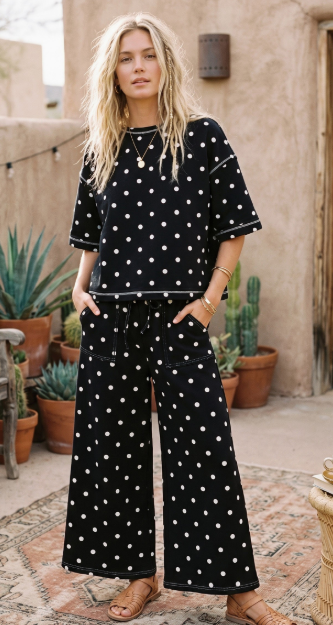 Scuba Polka Dot SS Set - 2 Colors!