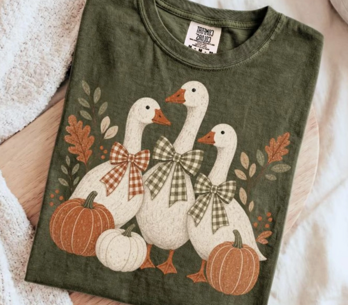 Vintage Fall Goose Tee in Hemp