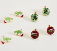 Christmas Mean One Earring Set- 2 Colors!