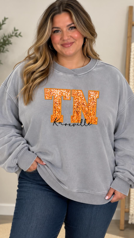 Faux Sequin TN OS SS in Sleet