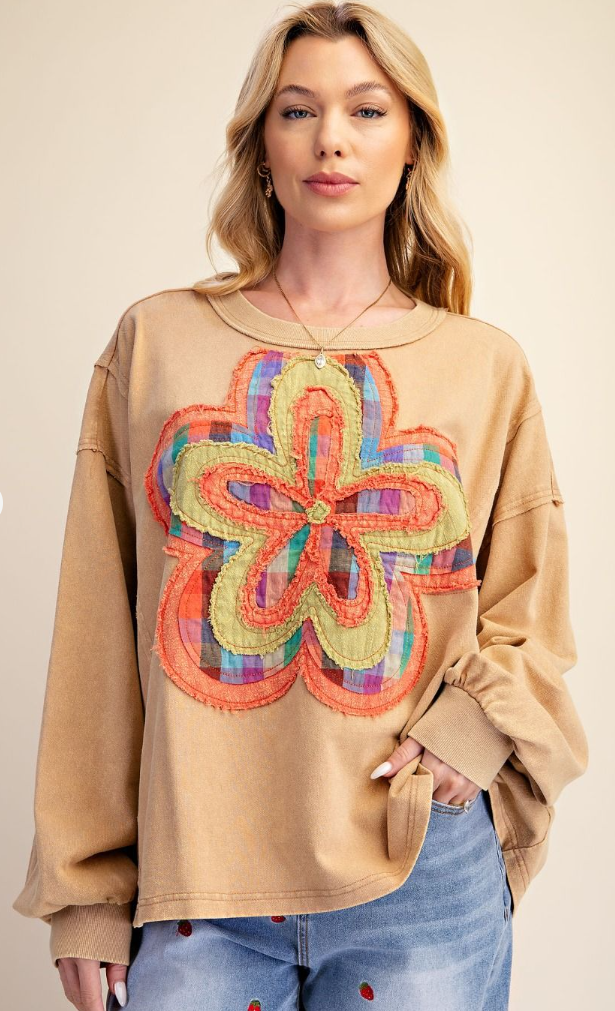 Colorful Flower Patch Top