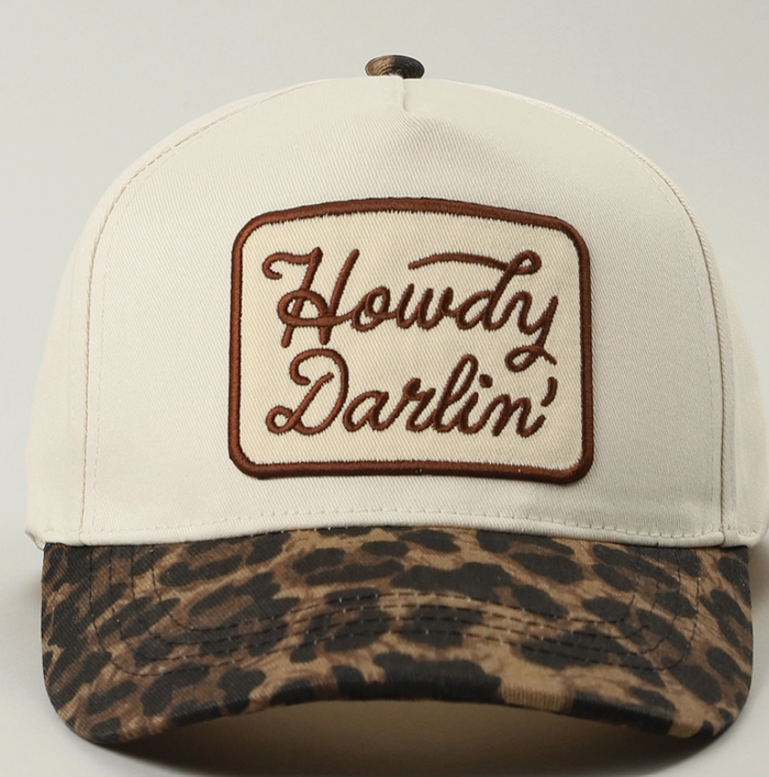 Howdy Darlin' Leopard Trucker Hat