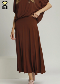 Bamboo Flare Maxi Skirt- 2 Colors!