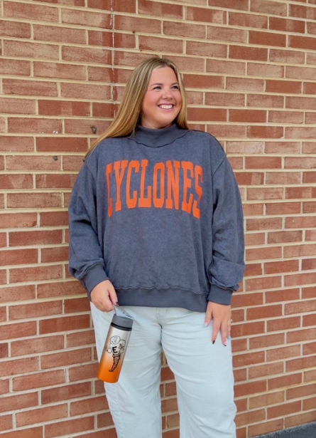 CYCLONES Mock Neck