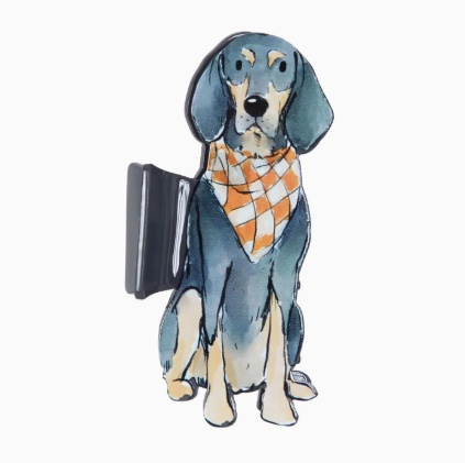 Sitting Bluetick Coonhound Hair Clip