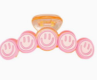 Smiley Claw Clip- 2 Colors!