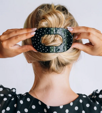 Large Flat Round Hair Clip- 2 Colors