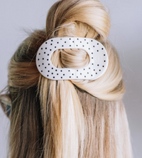 Medium Flat Round Hair Clip- 2 Colors