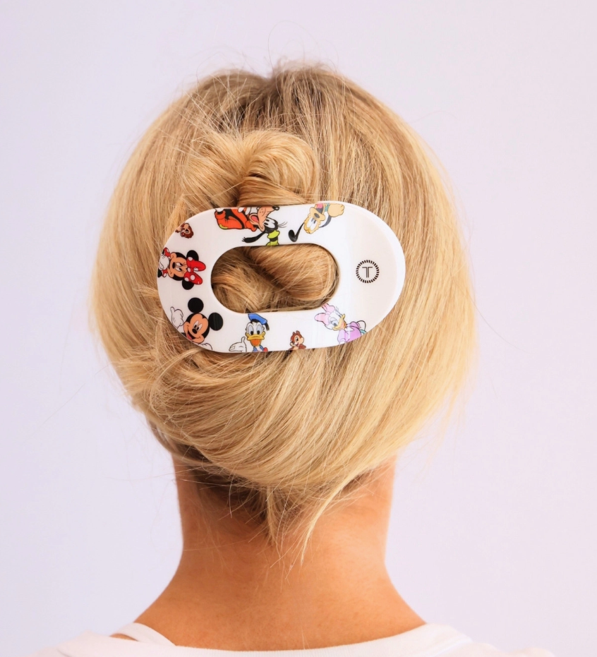 Large Mickey & Friends Flat Round Hair Clip