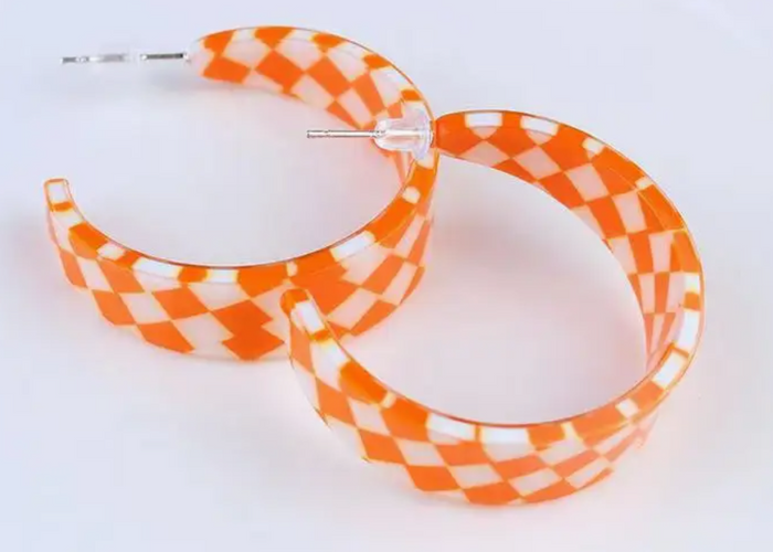 Checkered Earrings- 2 Colors!