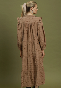 Swiss Dot Tiered Midi Dress- 2 Colors!
