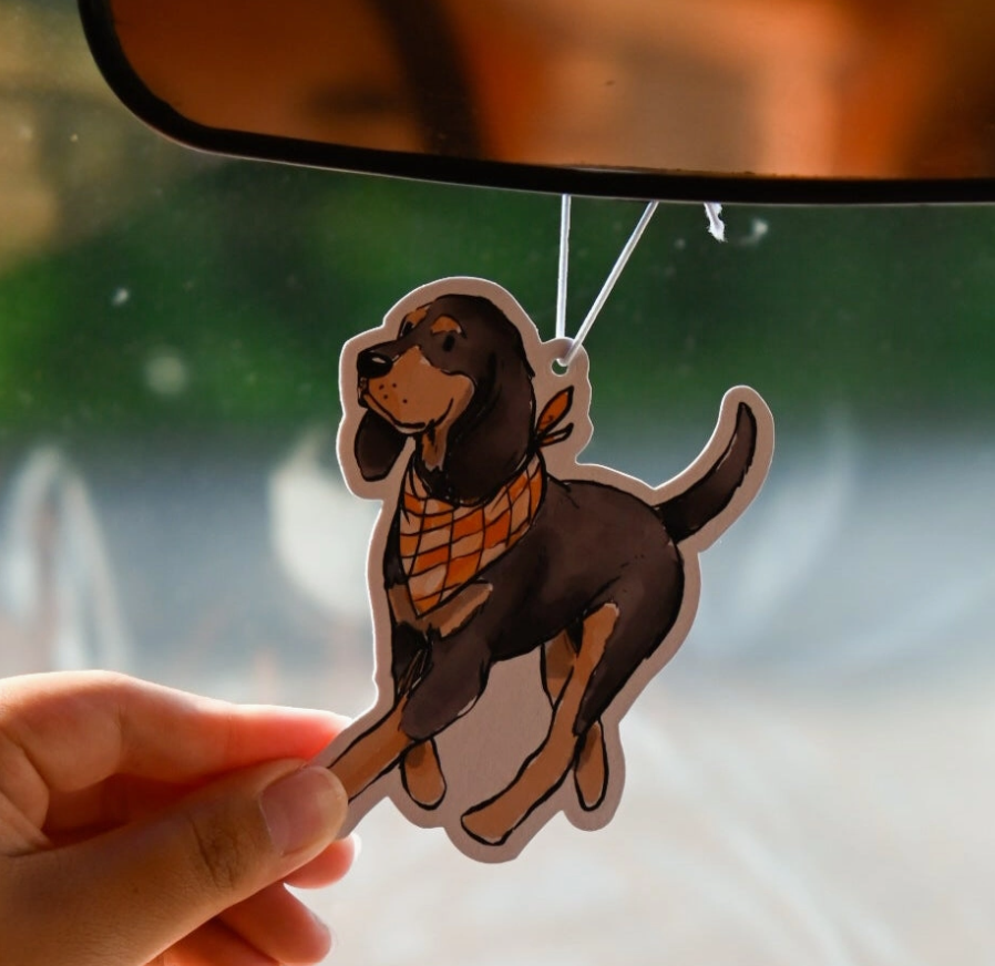Bluetick Coonhound Standing Air Freshener