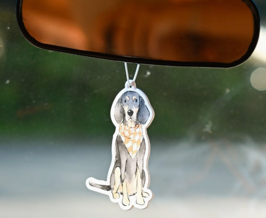 Bluetick Coonhound Sitting Air Freshener