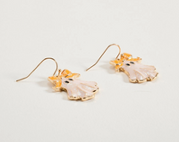 Glitter Halloween Ghost Earrings