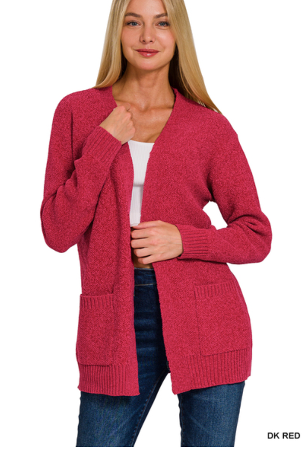 Melange Sweater Cardigan- 4 Colors!