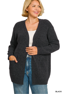 Melange Sweater Cardigan- 4 Colors!
