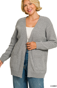 Melange Sweater Cardigan- 4 Colors!