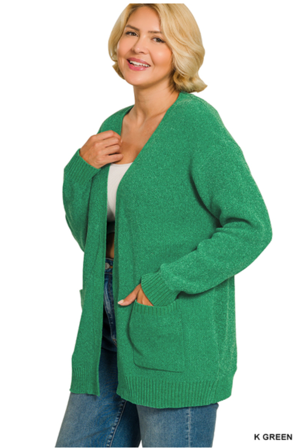 Melange Sweater Cardigan- 4 Colors!