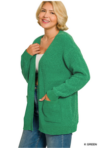 Melange Sweater Cardigan- 4 Colors!