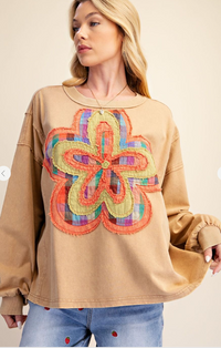 Colorful Flower Patch Top