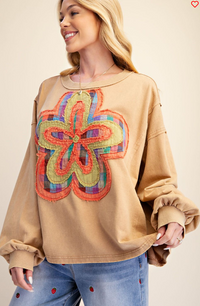 Colorful Flower Patch Top