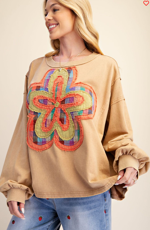 Colorful Flower Patch Top