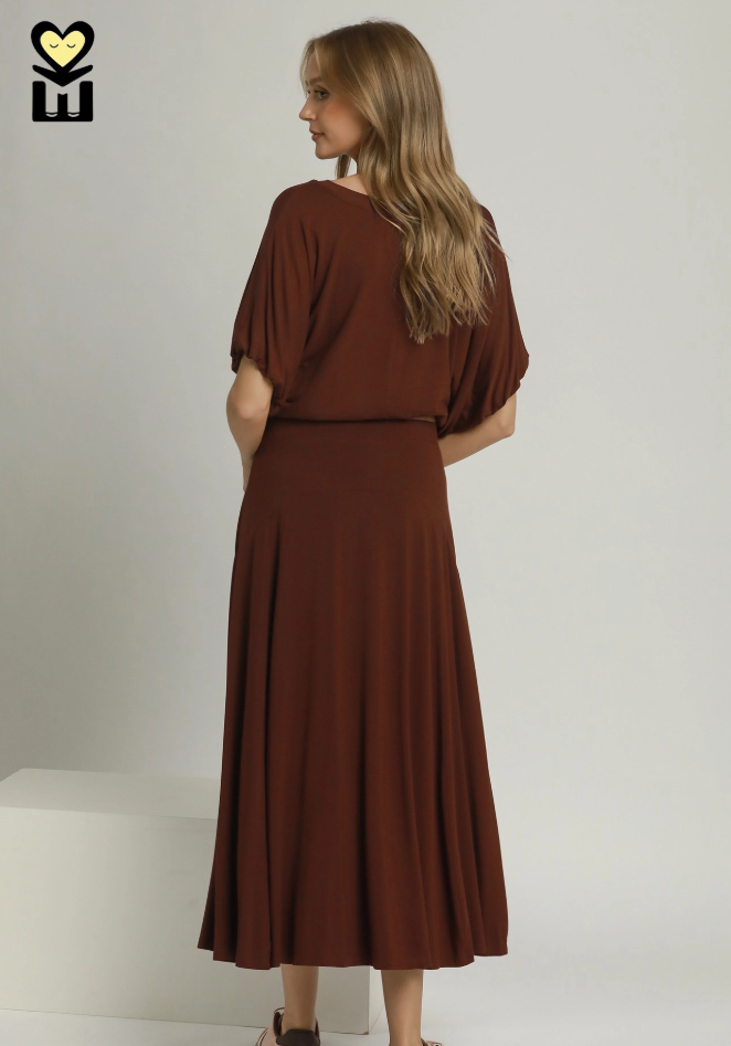 Bamboo Flare Maxi Skirt- 2 Colors!