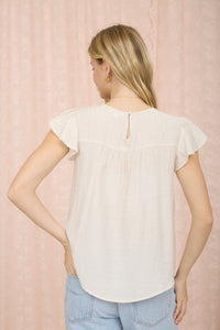 Front Ladder Line Lace Top - 2 Colors!