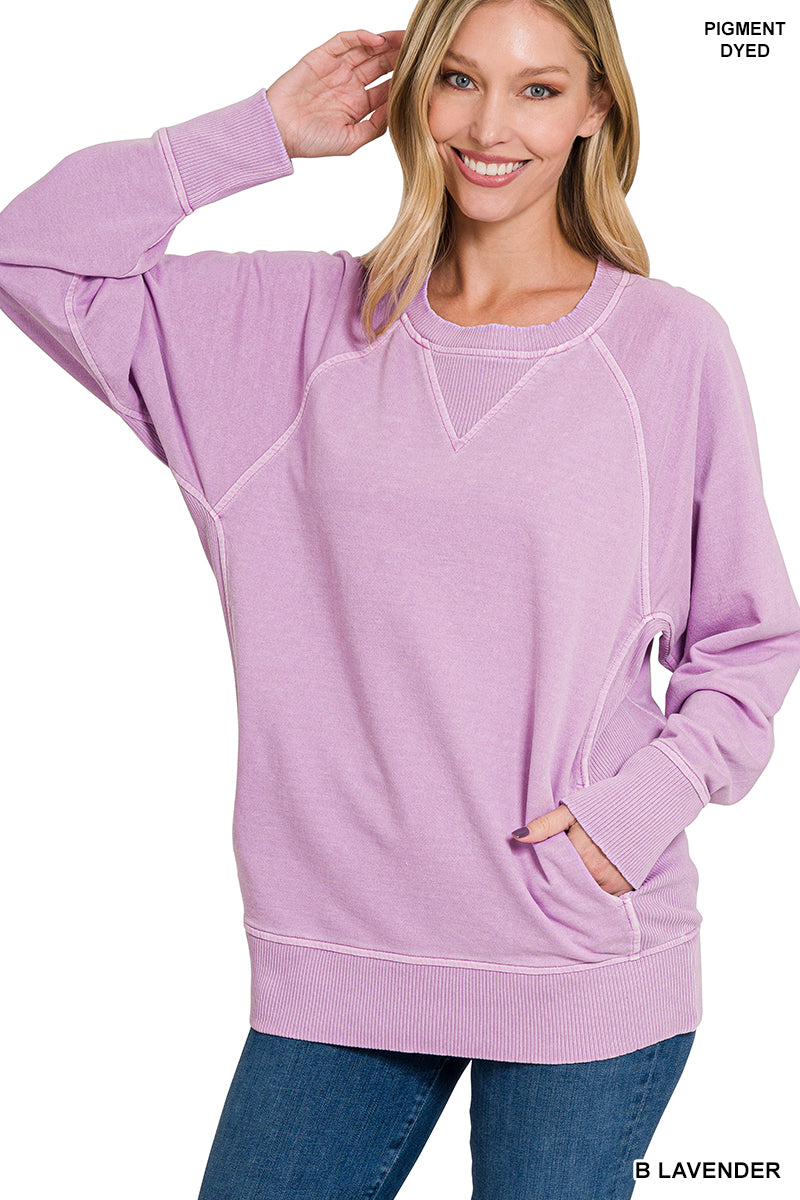 Pigment Dyed SS with Pockets - 4 Colors!