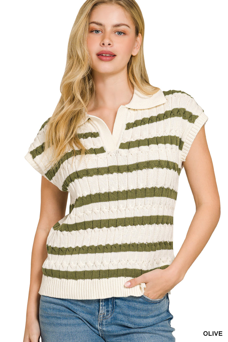 Collared Sweater - 4 Colors