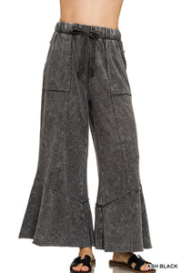 Flare Hem Pants With Pockets- 4 Colors!