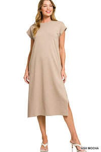 Round Neck Short Sleeve Dress- 10 Colors!