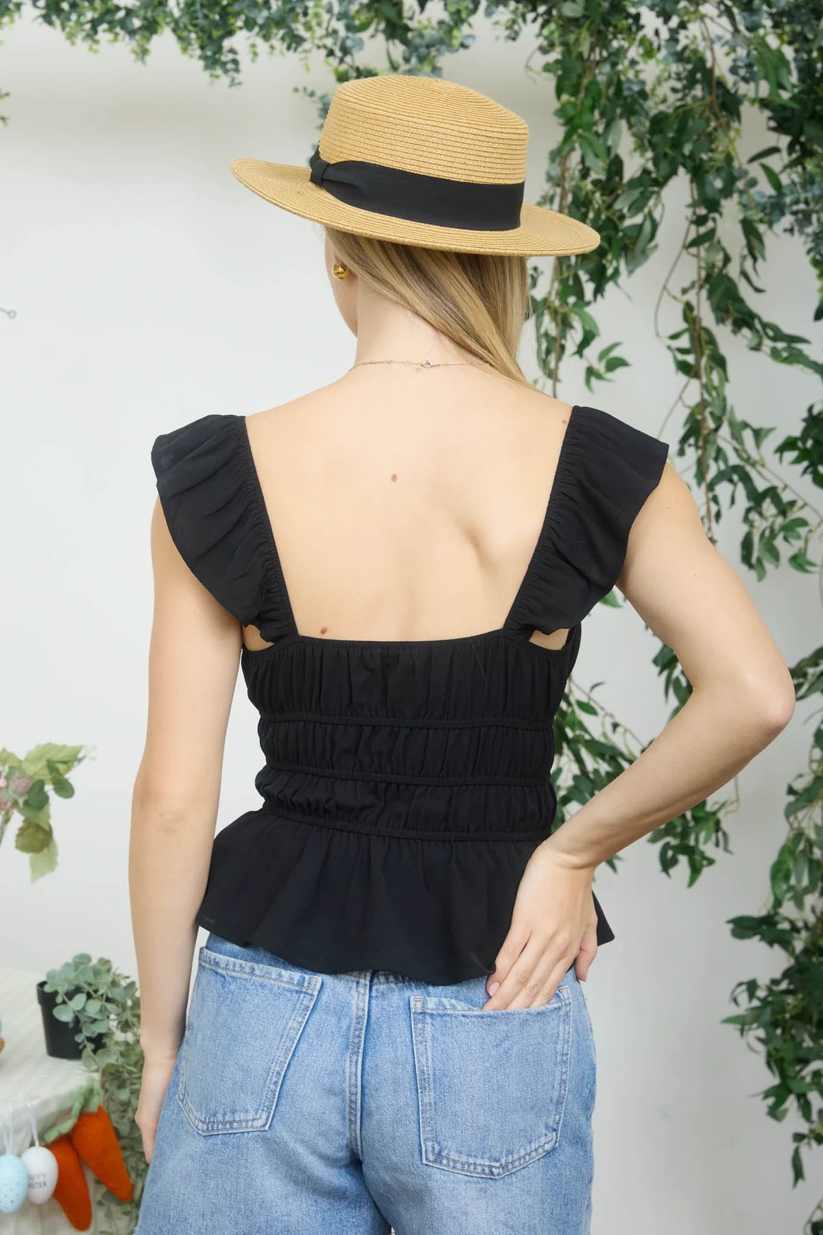 Sweetheart Front Tie Top- 3 Colors!