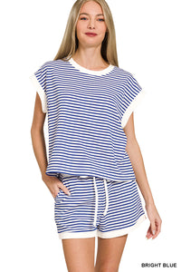 2 Piece Stripe Set - 4 Colors!