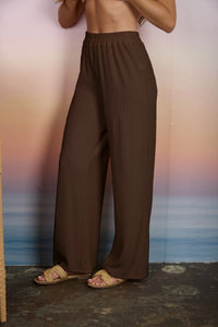 Textured Knit Elastic Waist Lounge Pants- 2 Colors!