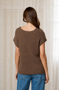 Crew Neck Raw Sleeve Relaxed Sweater- 3 Colors!