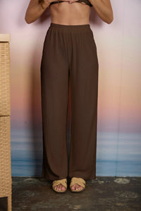 Textured Knit Elastic Waist Lounge Pants- 2 Colors!
