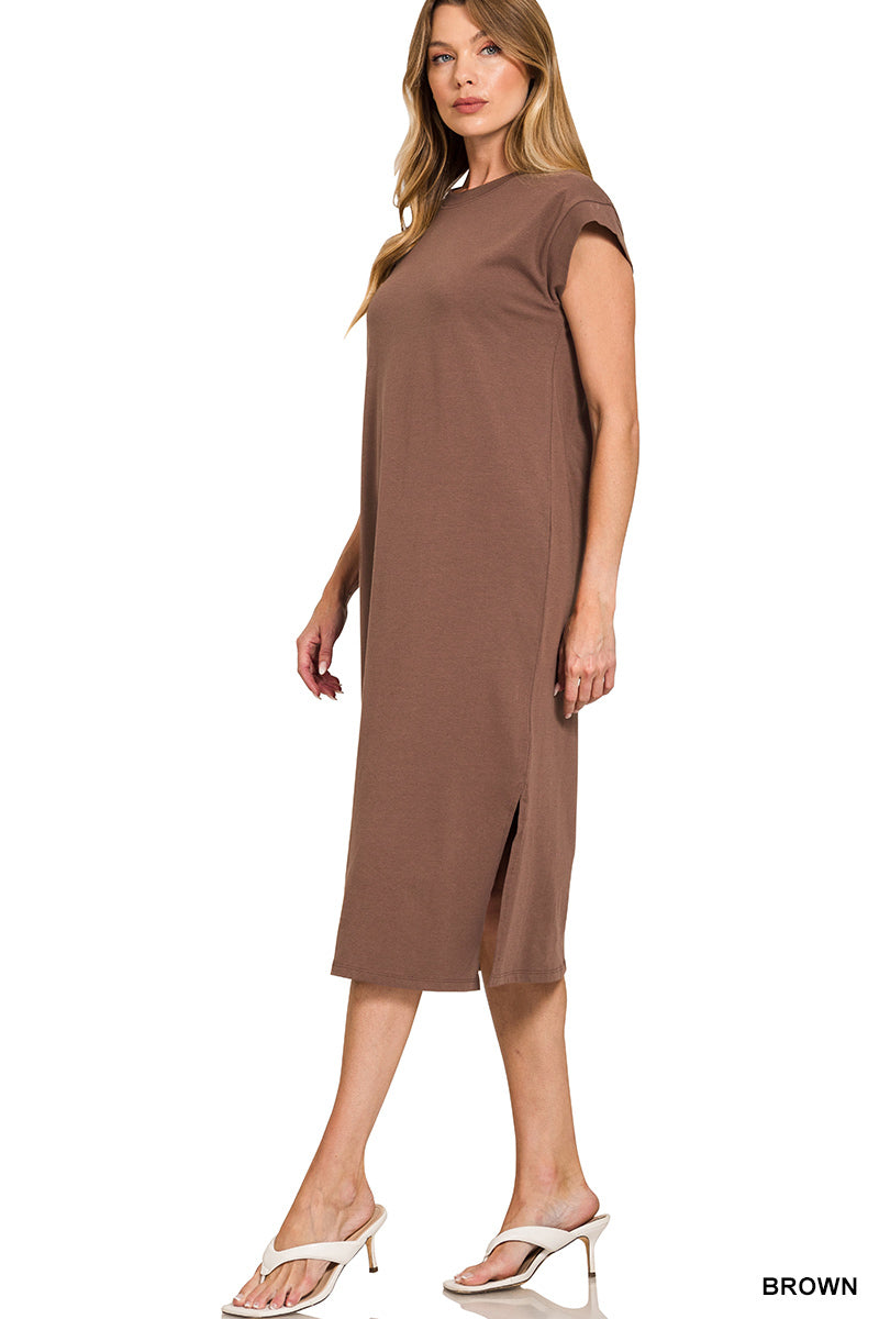 Round Neck Short Sleeve Dress- 10 Colors!