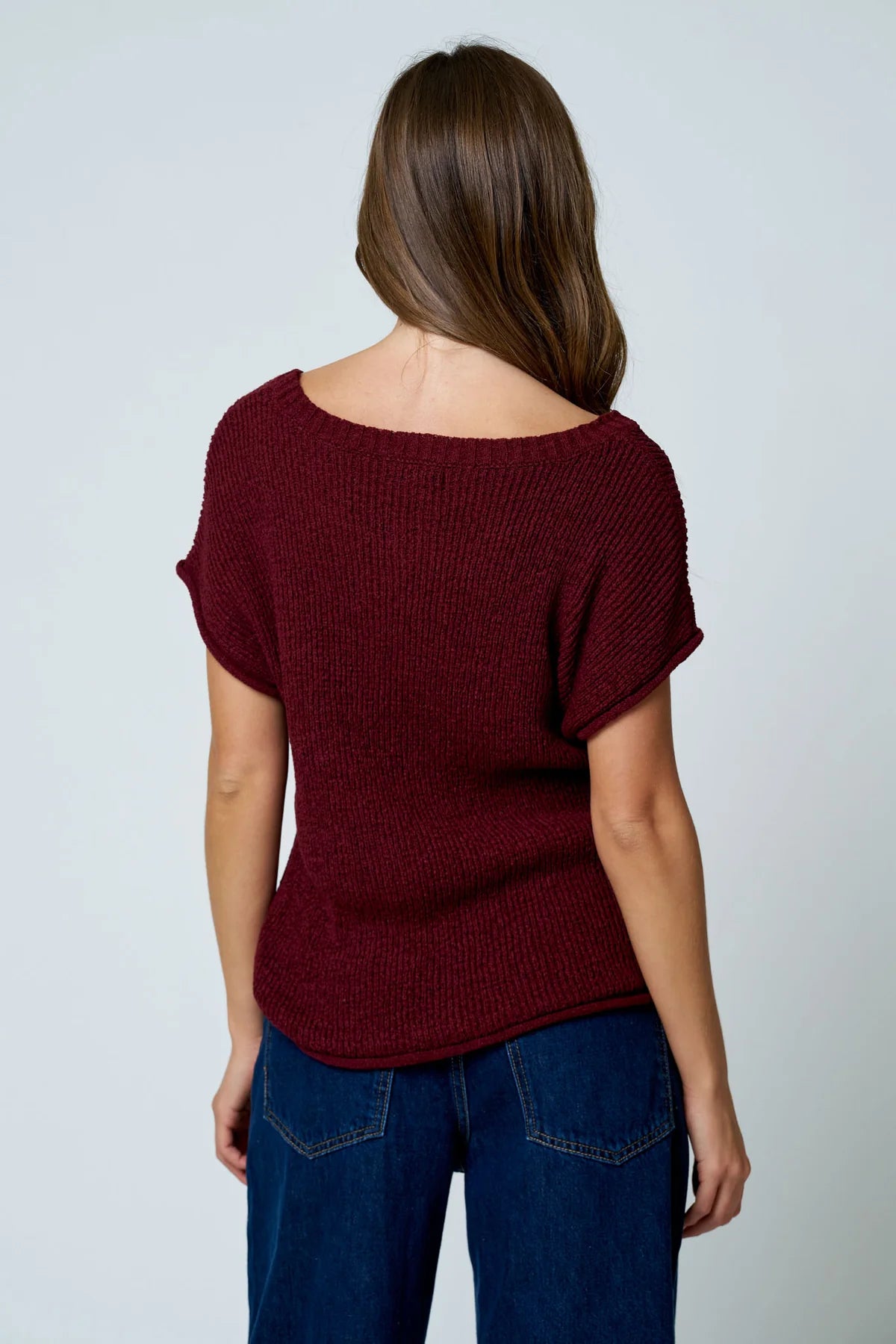 Crew Neck Raw Sleeve Relaxed Sweater- 3 Colors!