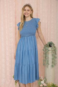 Tiered Smocked Midi Dress - 5 Colors!