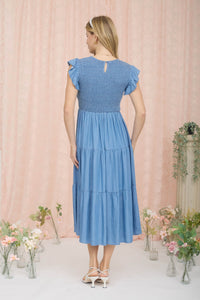 Tiered Smocked Midi Dress - 5 Colors!